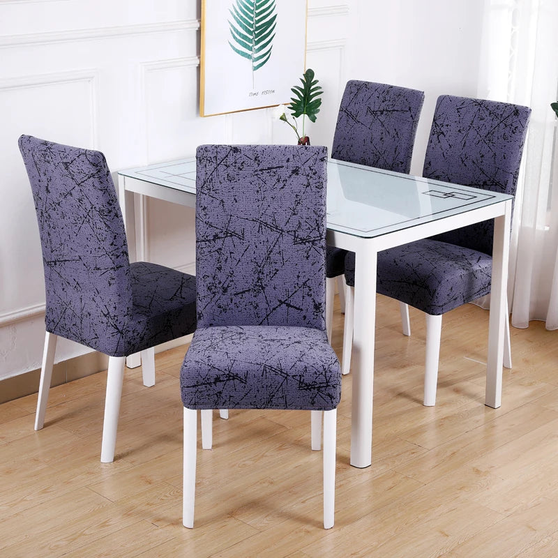 Boho Stretch-Stuhlbezug – Bedruckter Elastischer Esszimmerstuhl-Schutz