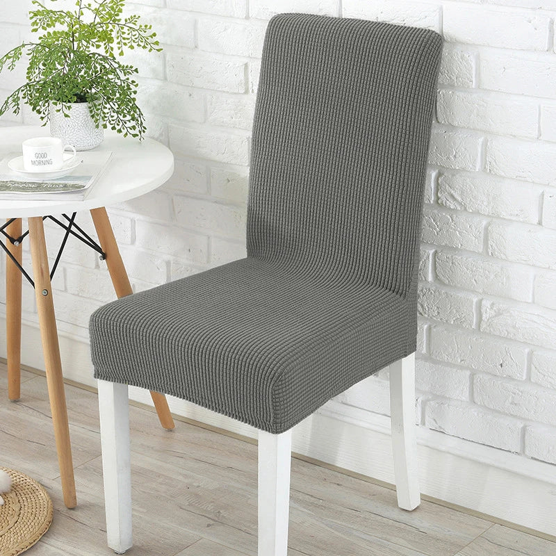 Dicker Jacquard Stretch-Stuhlbezug – Elastischer Esszimmerstuhl-Schutz