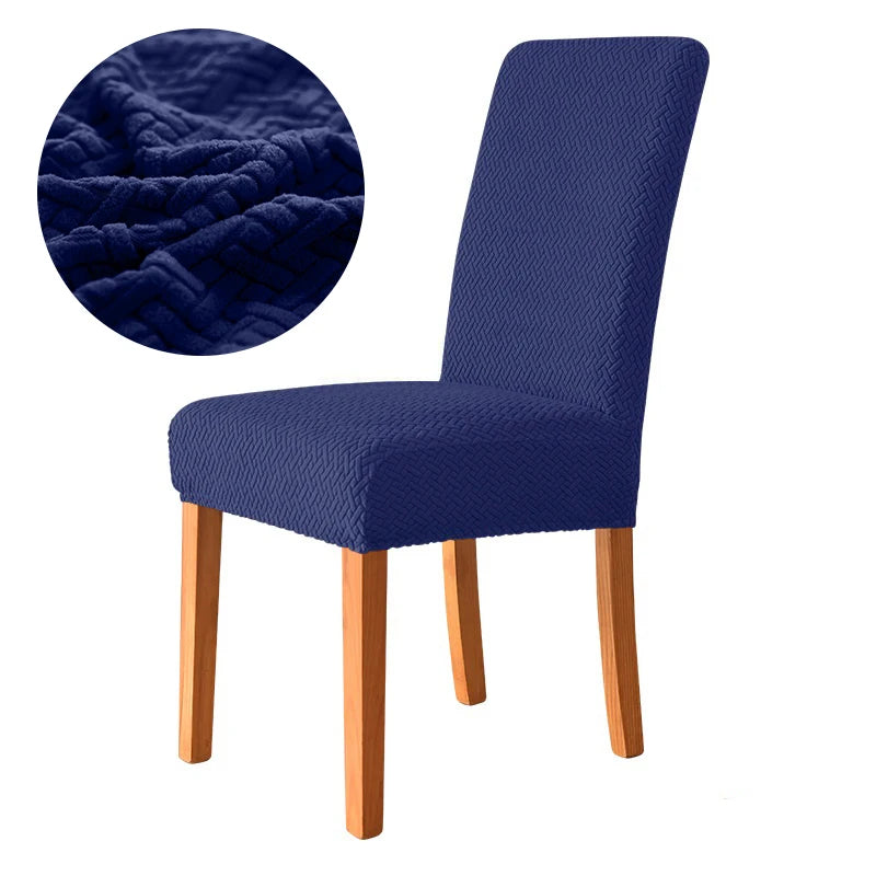 Dicker Jacquard Stretch-Stuhlbezug – Elastischer Esszimmerstuhl-Schutz