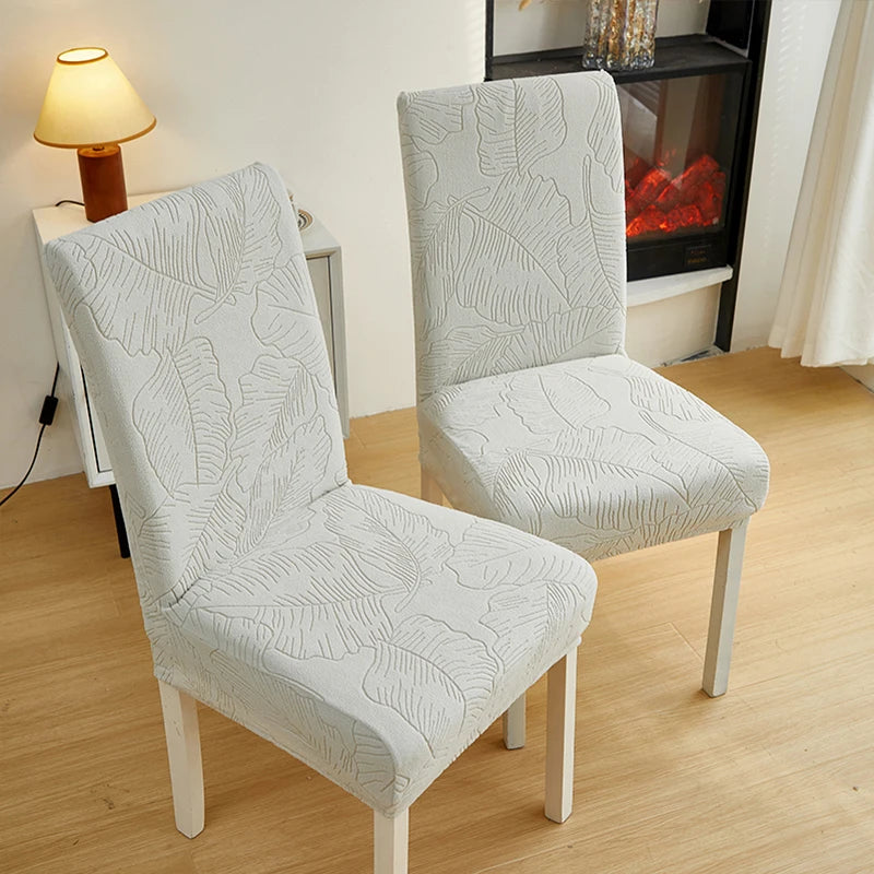 Jacquard Stretch-Stuhlbezug – Waschbarer Esszimmerstuhl-Schutz