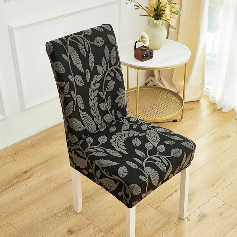 Jacquard Stretch-Stuhlbezug – Waschbarer Esszimmerstuhl-Schutz
