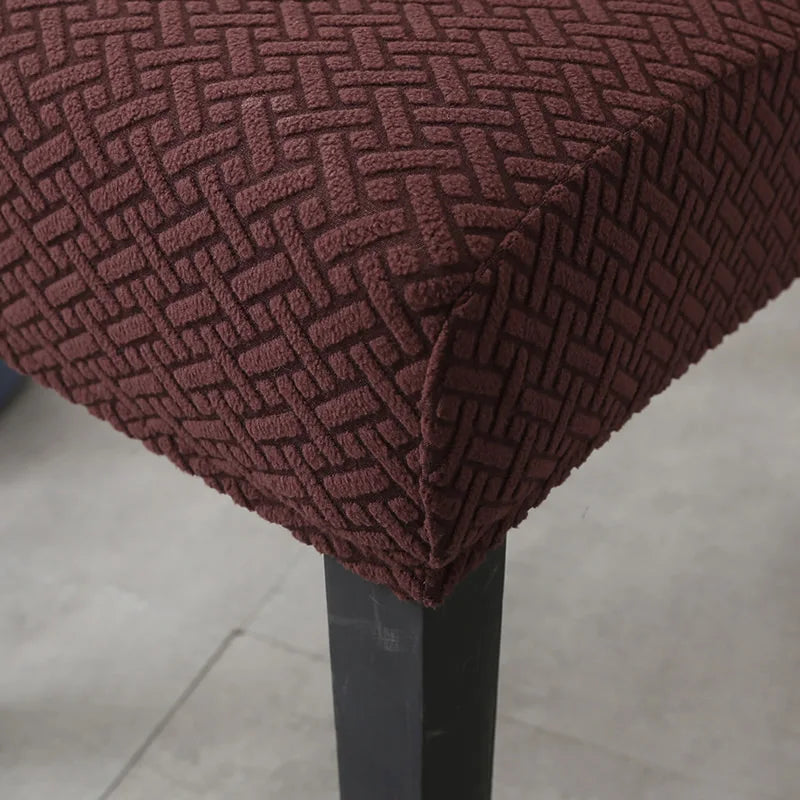 Dicker Jacquard Stretch-Stuhlbezug – Elastischer Esszimmerstuhl-Schutz