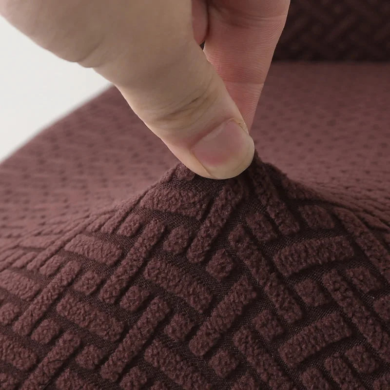 Dicker Jacquard Stretch-Stuhlbezug – Elastischer Esszimmerstuhl-Schutz