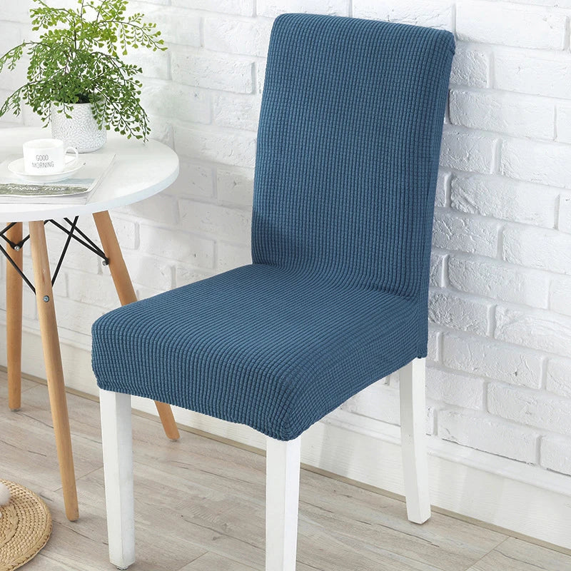Dicker Jacquard Stretch-Stuhlbezug – Elastischer Esszimmerstuhl-Schutz