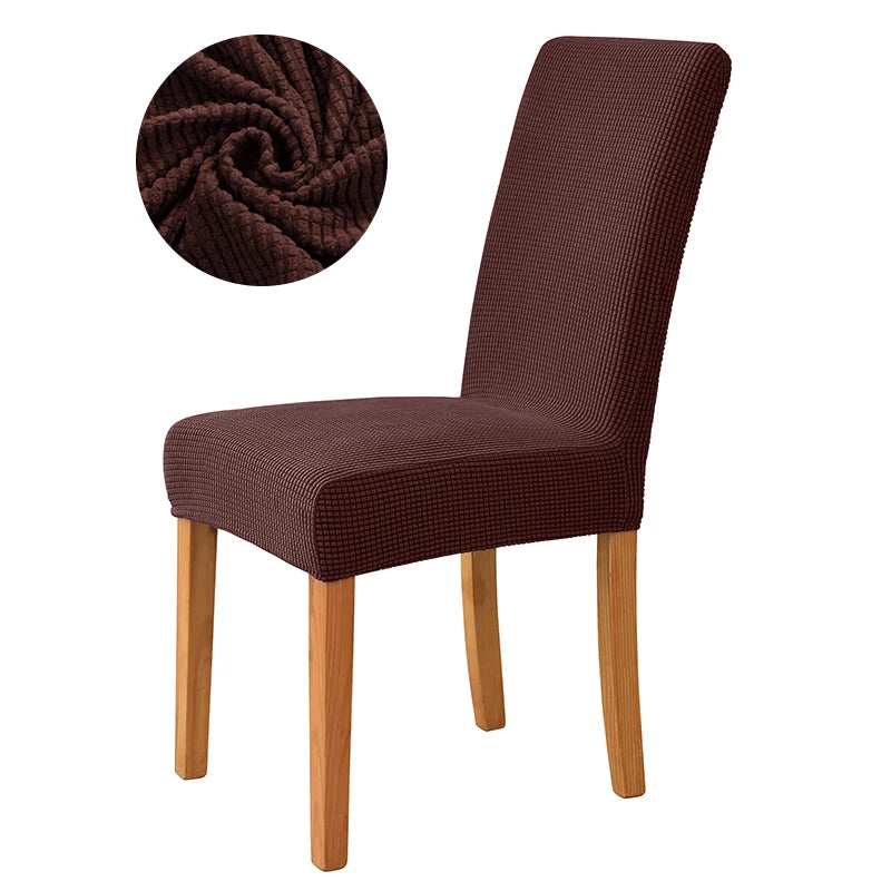 Dicker Jacquard Stretch-Stuhlbezug – Elastischer Esszimmerstuhl-Schutz