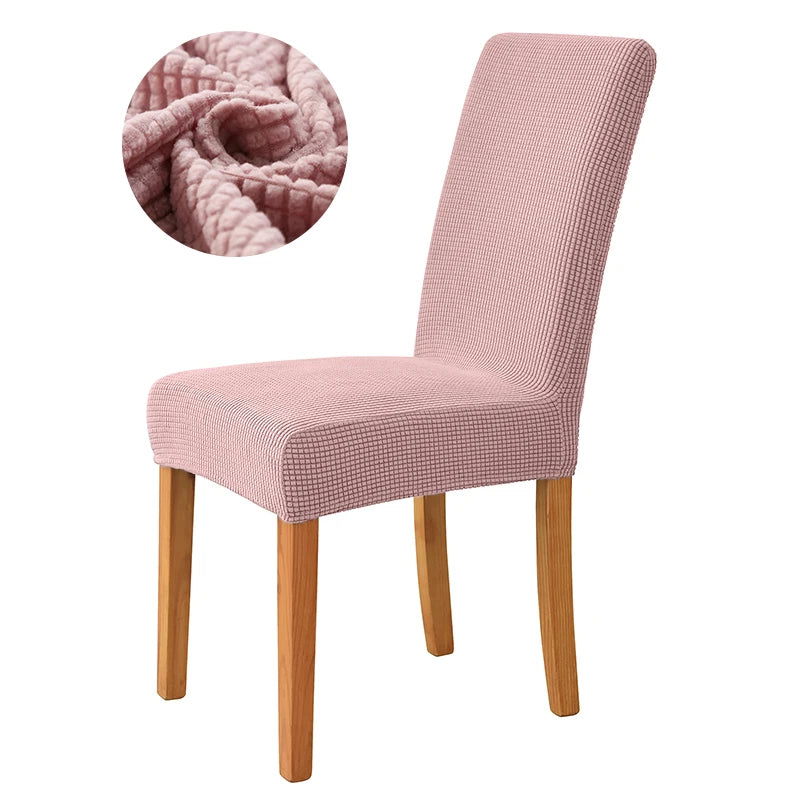 Dicker Jacquard Stretch-Stuhlbezug – Elastischer Esszimmerstuhl-Schutz