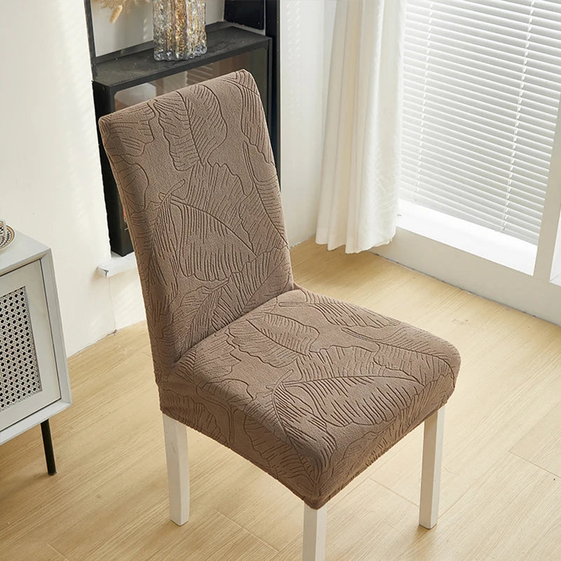 Jacquard Stretch-Stuhlbezug – Waschbarer Esszimmerstuhl-Schutz