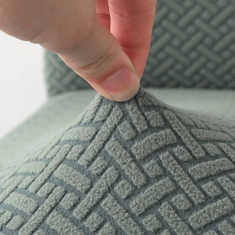 Dicker Jacquard Stretch-Stuhlbezug – Elastischer Esszimmerstuhl-Schutz