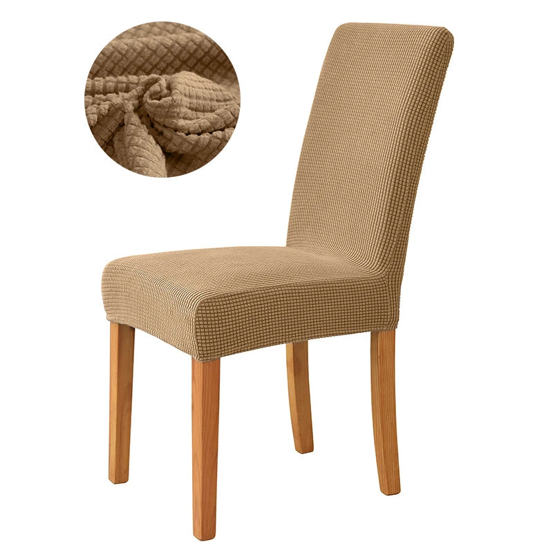 Dicker Jacquard Stretch-Stuhlbezug – Elastischer Esszimmerstuhl-Schutz