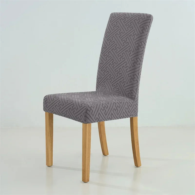 Jacquard Stretch-Stuhlbezug – Schmutzabweisender Esszimmerstuhl-Schutz