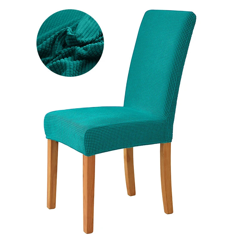 Dicker Jacquard Stretch-Stuhlbezug – Elastischer Esszimmerstuhl-Schutz