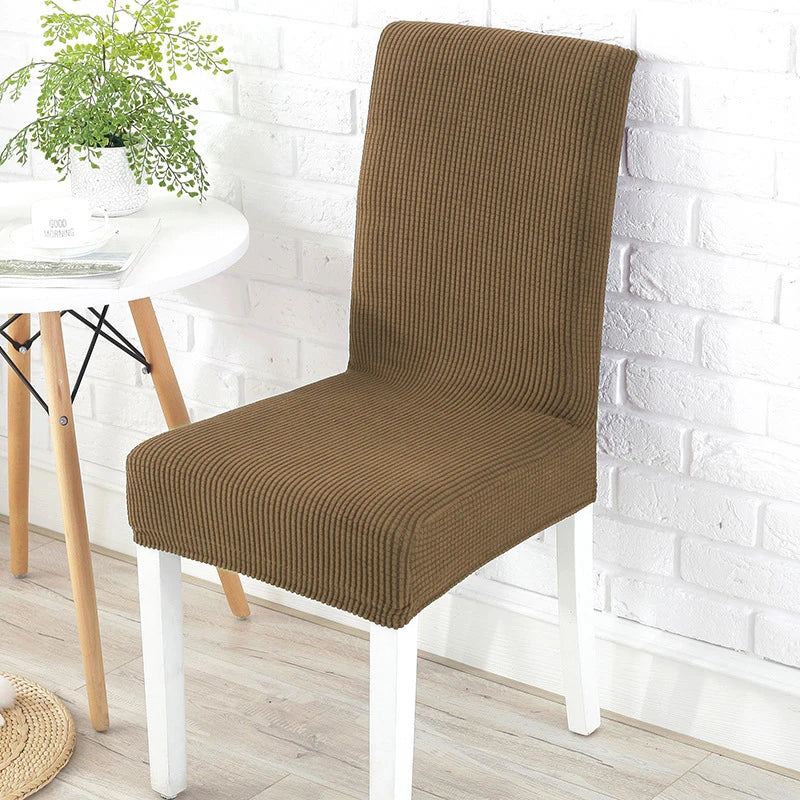 Dicker Jacquard Stretch-Stuhlbezug – Elastischer Esszimmerstuhl-Schutz