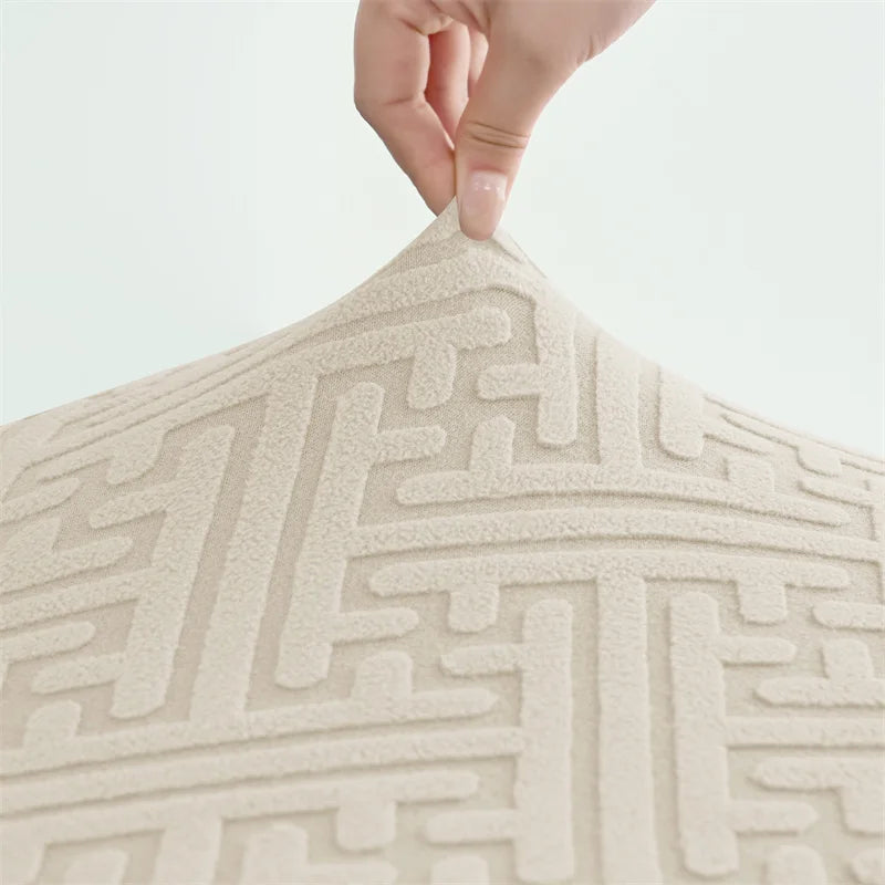 Jacquard Stretch-Stuhlbezug – Schmutzabweisender Esszimmerstuhl-Schutz