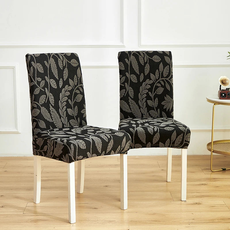 Jacquard Stretch-Stuhlbezug – Waschbarer Esszimmerstuhl-Schutz