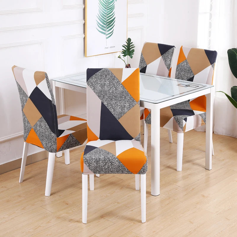 Boho Stretch-Stuhlbezug – Bedruckter Elastischer Esszimmerstuhl-Schutz