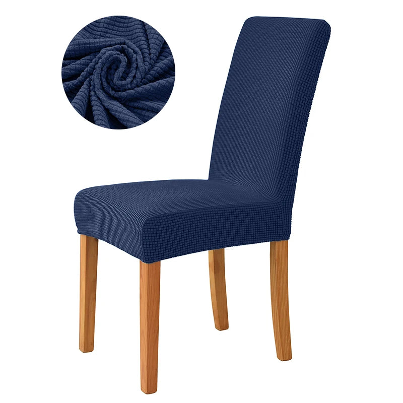 Dicker Jacquard Stretch-Stuhlbezug – Elastischer Esszimmerstuhl-Schutz