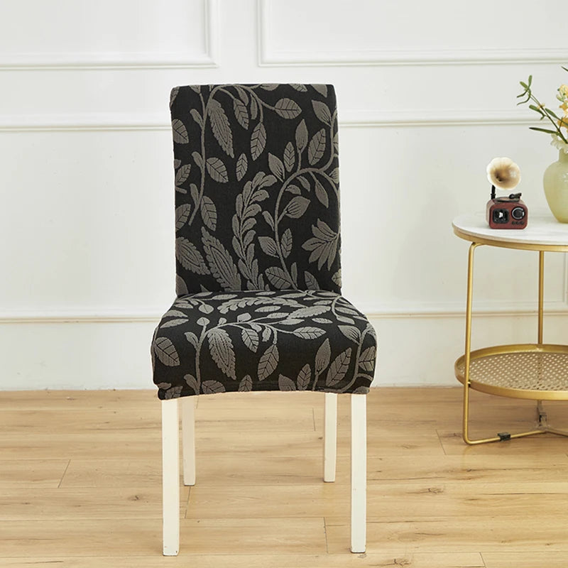 Jacquard Stretch-Stuhlbezug – Waschbarer Esszimmerstuhl-Schutz