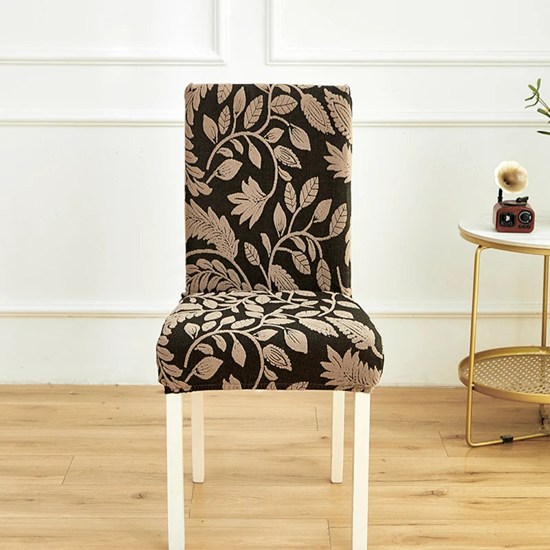 Jacquard Stretch-Stuhlbezug – Waschbarer Esszimmerstuhl-Schutz