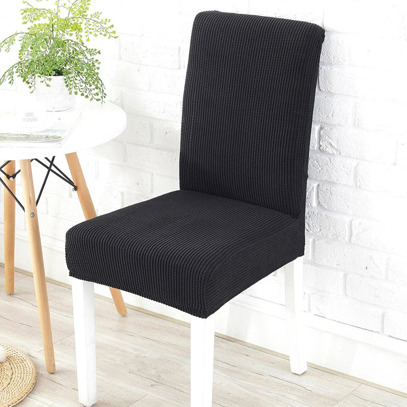 Dicker Jacquard Stretch-Stuhlbezug – Elastischer Esszimmerstuhl-Schutz
