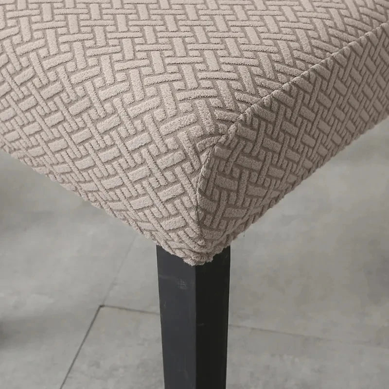Dicker Jacquard Stretch-Stuhlbezug – Elastischer Esszimmerstuhl-Schutz