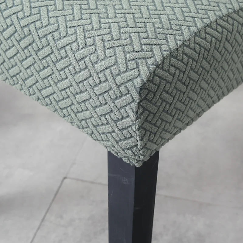 Dicker Jacquard Stretch-Stuhlbezug – Elastischer Esszimmerstuhl-Schutz