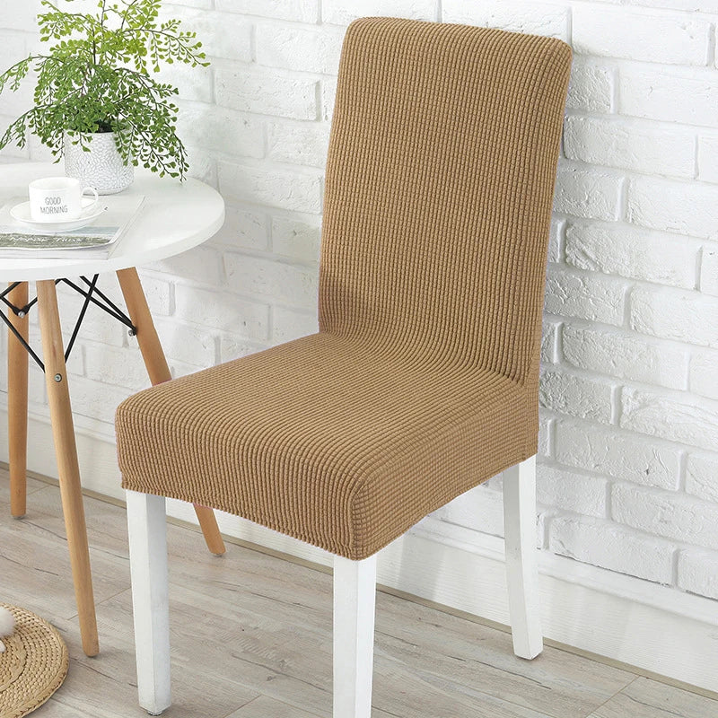 Dicker Jacquard Stretch-Stuhlbezug – Elastischer Esszimmerstuhl-Schutz