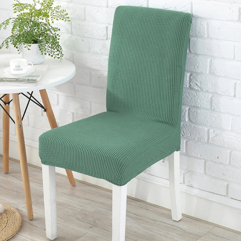 Dicker Jacquard Stretch-Stuhlbezug – Elastischer Esszimmerstuhl-Schutz