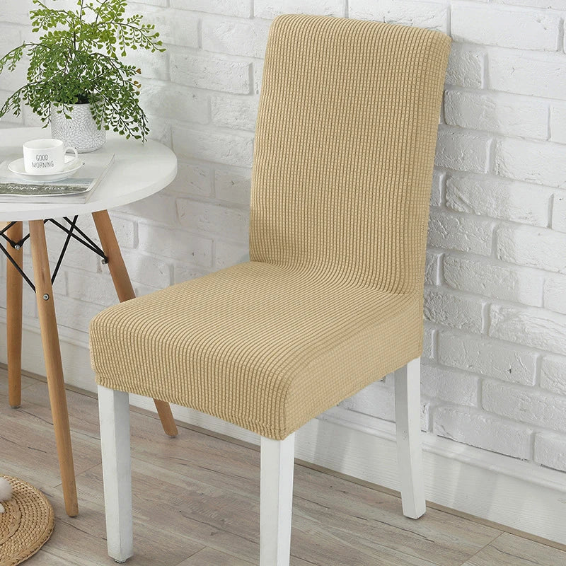Dicker Jacquard Stretch-Stuhlbezug – Elastischer Esszimmerstuhl-Schutz